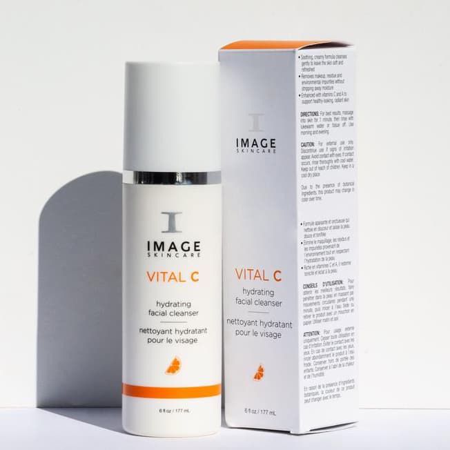 Sữa rửa mặt dưỡng ẩm, phục hồi da khô IMAGE Skincare VITAL C Hydrating Facial Cleanser - Thumbnail 4