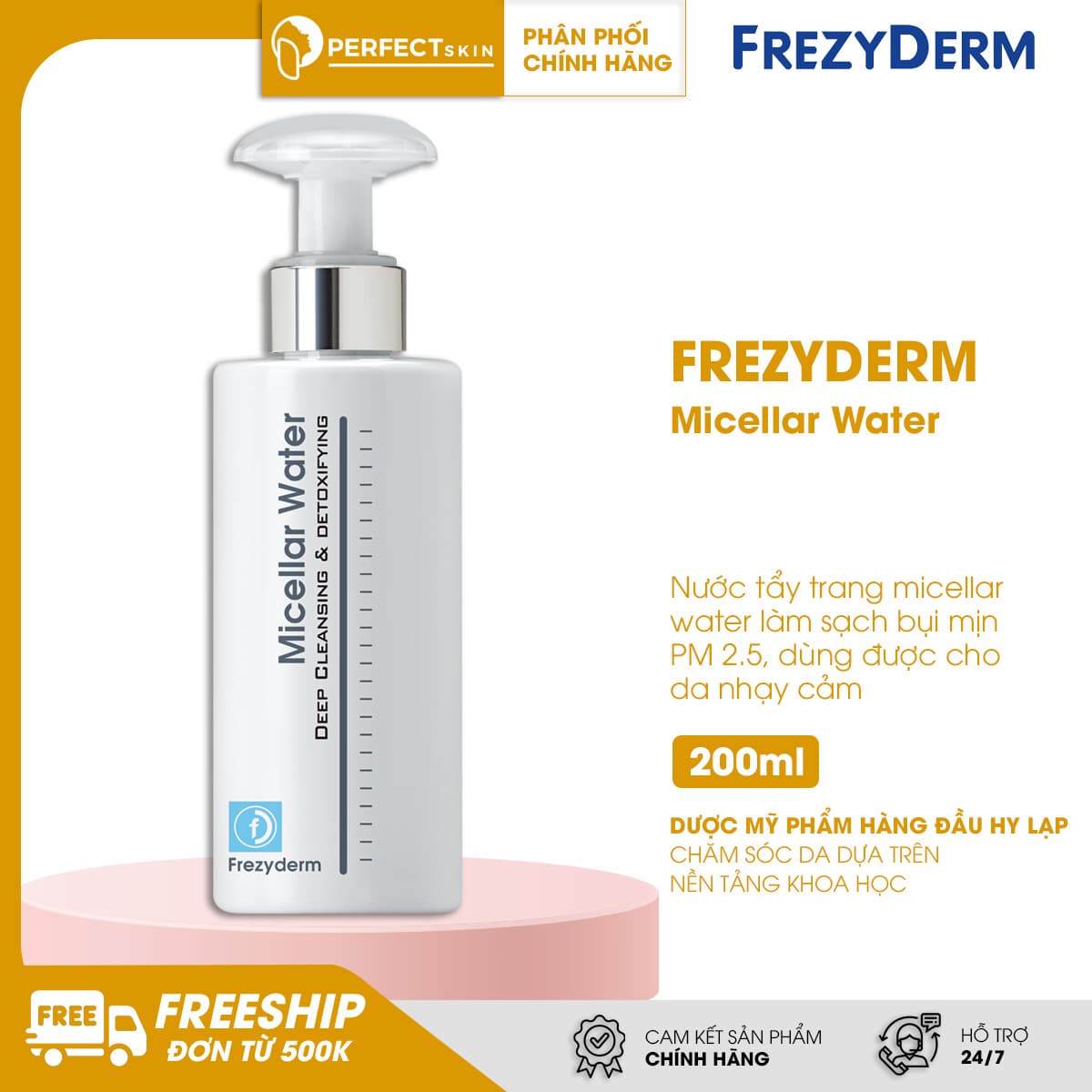 Nước tẩy trang Frezyderm Micellar Water Active Cleansing - Thumbnail 7