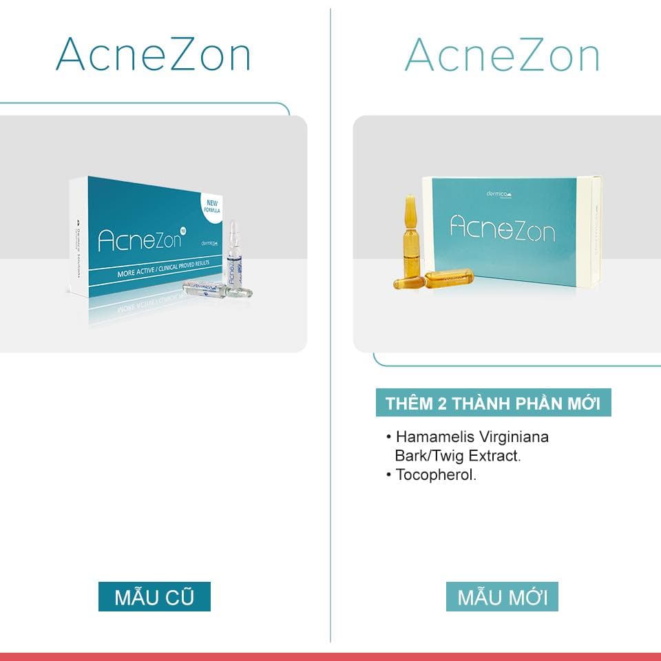 Ampoule xử lý mụn viêm DERMICA AcneZon Ampoule - Khô mụn viêm, mờ thâm - Thumbnail 2